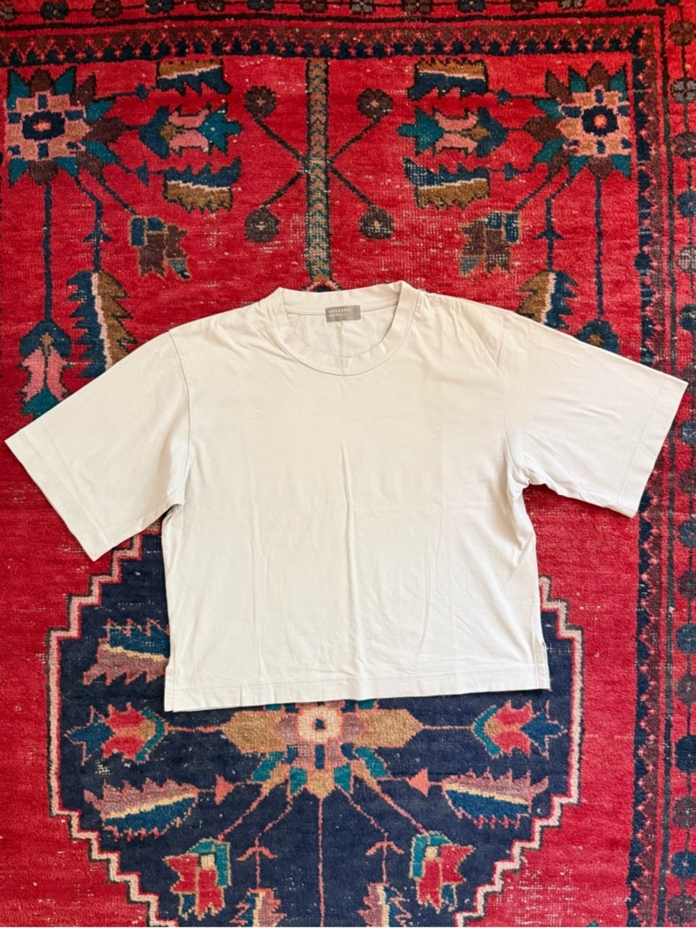 MARGARET HOWELL Boxy Boys Tee Shirt - Putty Beige - II